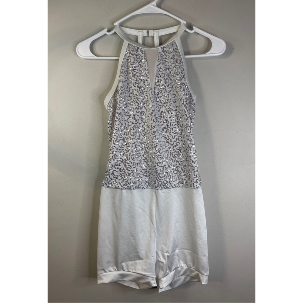 Weissman Kitty’s debut one piece Sequins biketard Size Adult Medium EUC #54